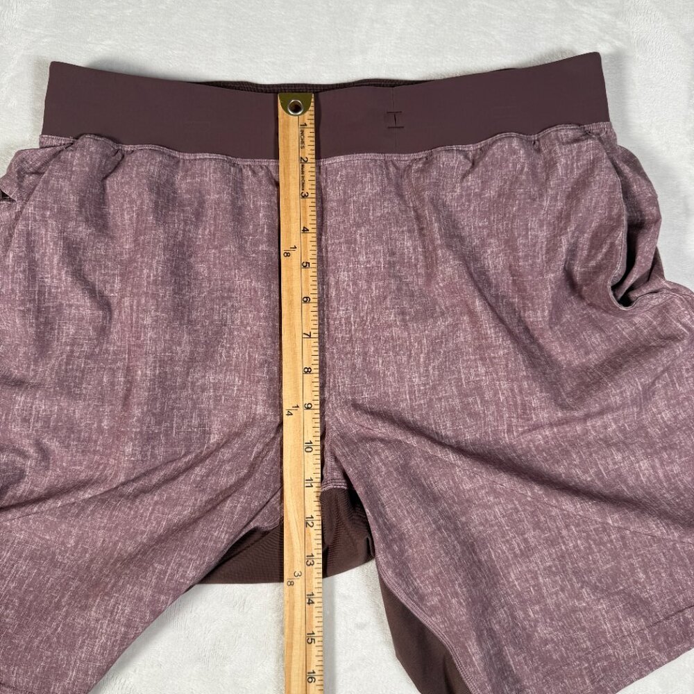 Lululemon Shorts Men Size L Running Linerless Zip Pocket Drawstring Gym EUC - Picture 5 of 9